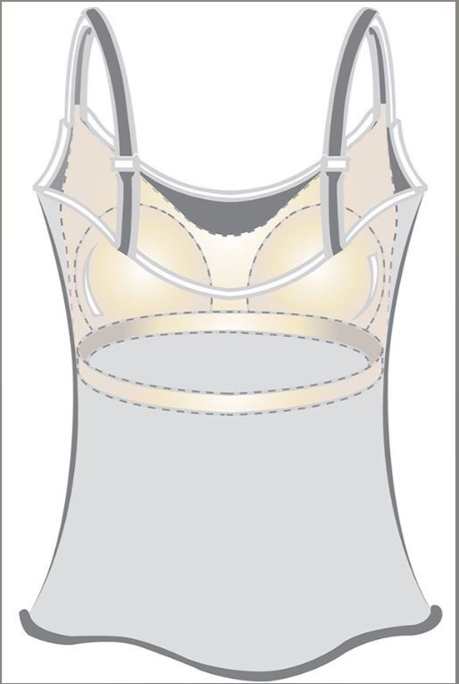 Amoena Valletta Pocketed Mastectomy Vest Top